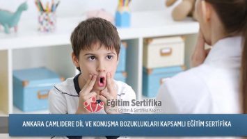 Dil ve Konuşma Bozuklukları Kapsamlı Eğitim Sertifika Programı Ankara Çamlıdere